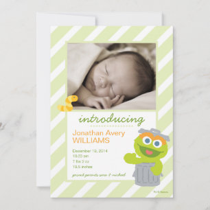 Oscar the Grouch Födelsekungörelse Meddelande