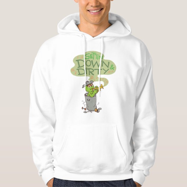 Oscar the Grouch | Hämta ner och smörja Hoodie (Framsida)
