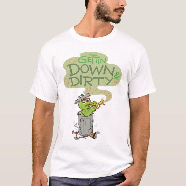 Oscar the Grouch | Hämta ner och smörja T Shirt (Framsida)