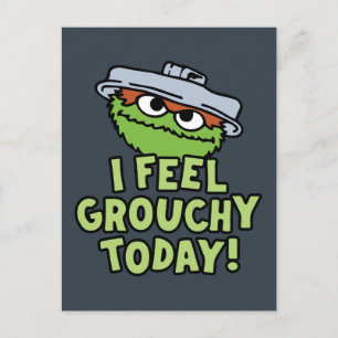 Oscar the Grouch Jag känner Grouchy i dag! Vykort