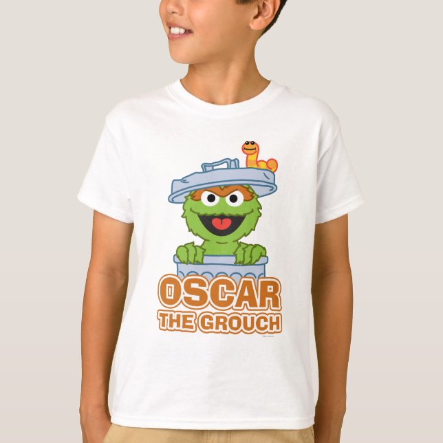 Oscar the Grouch klassiska stil Tee Shirt (Framsida)