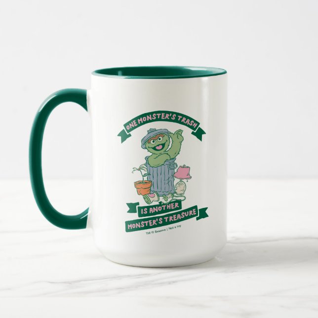 Oscar the Grouch | Monster Treasure Graphic Mugg (Vänster)