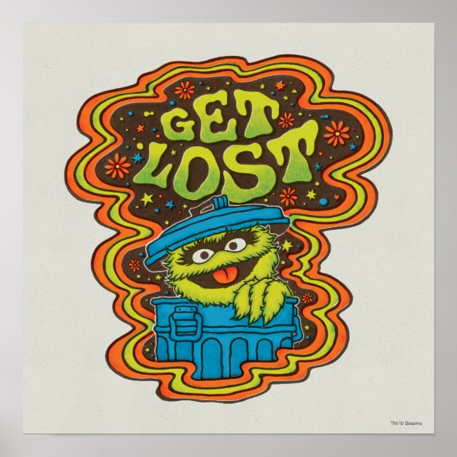Oscar the Grouch | Psykedelisk Poster (Framsidan)