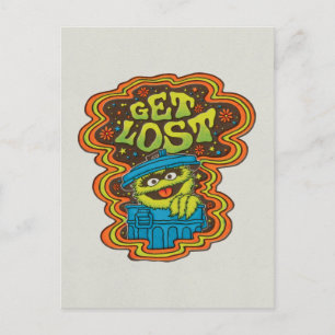 Oscar the Grouch Psykedelisk Vykort