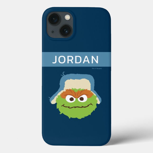 Oscar the Grouch Skogsansikte | Lägg Till Ditt Nam (Baksida)