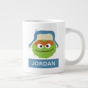 Oscar the Grouch Skogsansikte Lägg till ditt nam Jumbo Mugg