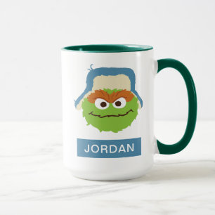 Oscar the Grouch Skogsansikte Lägg till ditt nam Mugg