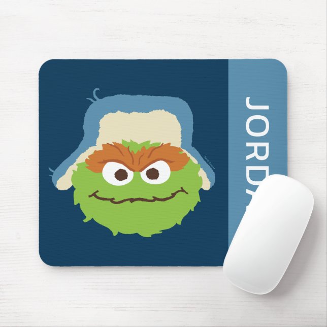 Oscar the Grouch Skogsansikte | Lägg till ditt nam Musmatta (Med mus)