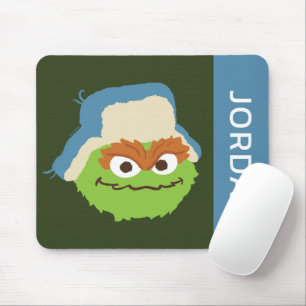 Oscar the Grouch Skogsansikte Lägg till ditt nam Musmatta