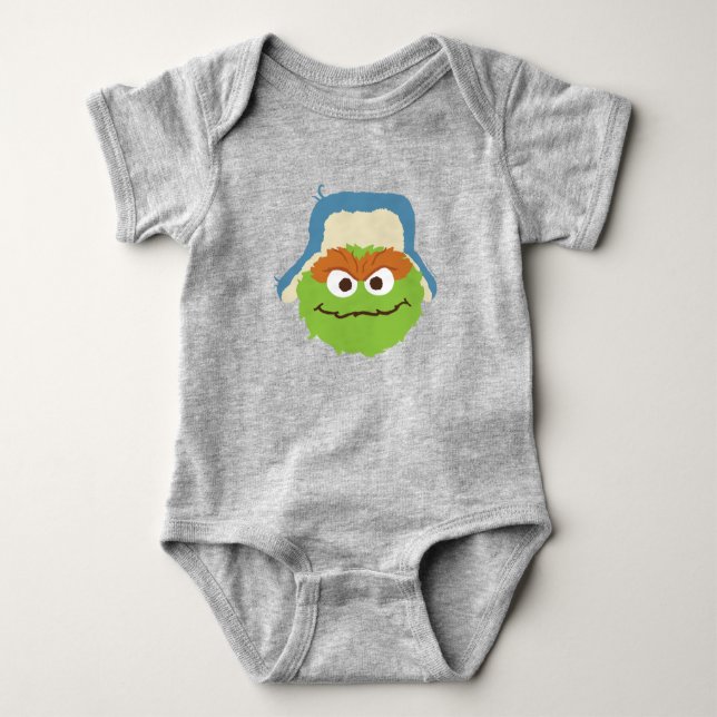 Oscar the Grouch Skogsansikte T Shirt (Framsida)