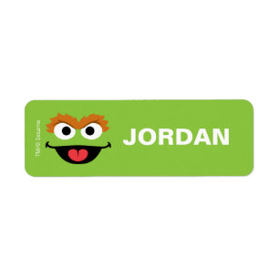Oscar the Grouch - Skoletiketter Returadress Etikett