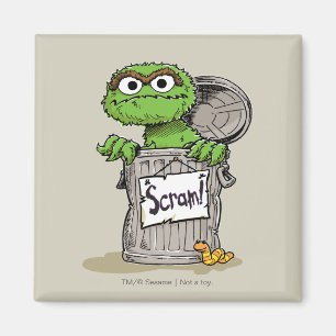 Oscar the Grouch Skramlar Magnet
