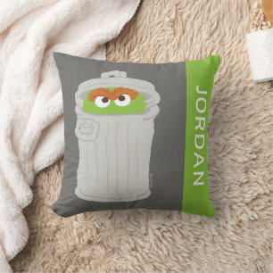 Oscar the Grouch & Soptunnan   Lägg till ditt namn Kudde