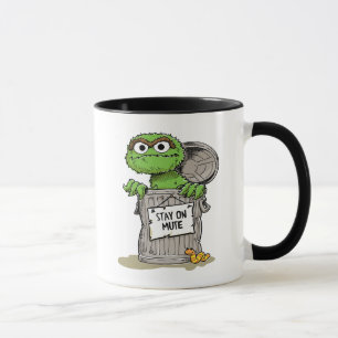 Oscar the Grouch   Stäng av mikrofonen-mugg Mugg