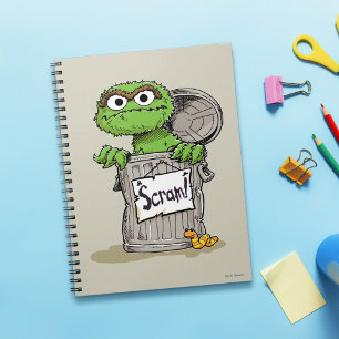 Oscar the Grouch Stick iväg Anteckningsbok Med Spiral