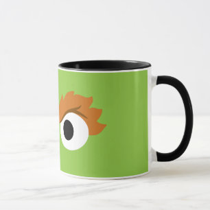 Oscar the Grouch stora ansikte Mugg