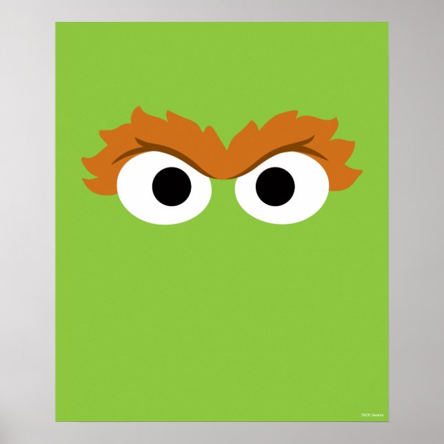 Oscar the Grouch stora ansikte Poster (Framsidan)