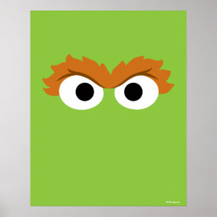 Oscar the Grouch stora ansikte Poster