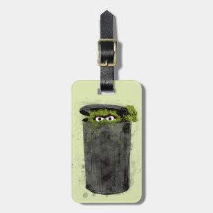 Oscar the Grouch Vattenfärgstrend Bagagebricka