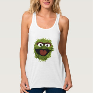 Oscar the Grouch   Vattenfärgstrend Linne Med Racerback