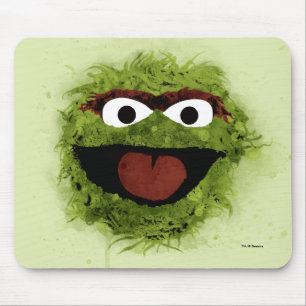 Oscar the Grouch Vattenfärgstrend Musmatta