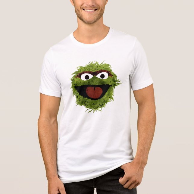 Oscar the Grouch | Vattenfärgstrend T Shirt (Framsida)