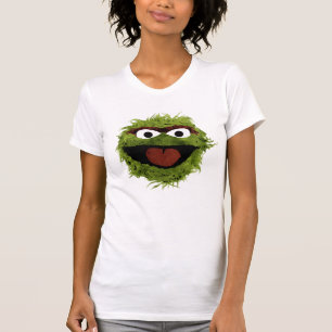 Oscar the Grouch Vattenfärgstrend T-shirt