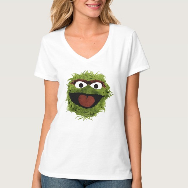 Oscar the Grouch | Vattenfärgstrend Tröja (Framsida)