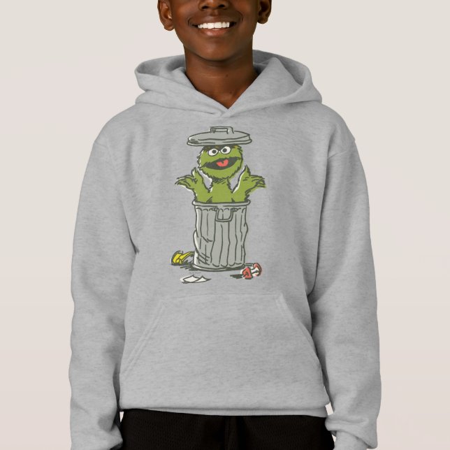 Oscar the Grouch Vintage på svenska T Shirt (Framsida)