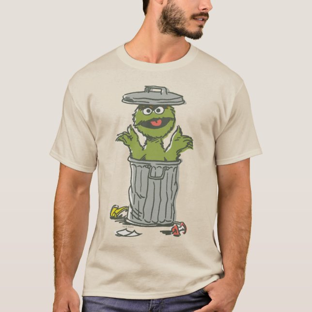 Oscar the Grouch Vintage T Shirt (Framsida)
