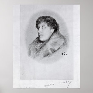 Oscar Wilde (1854-1900) a Bijou Porträtt, från "So Poster