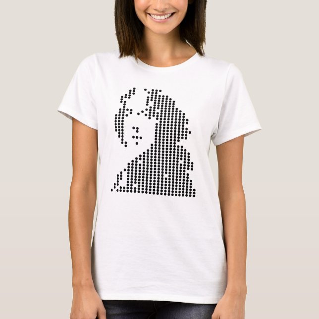 oscar wilde geometrisk porträtt t shirt (Framsida)