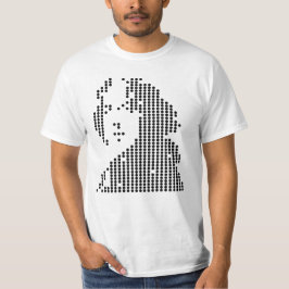 oscar wilde geometrisk porträtt t shirt