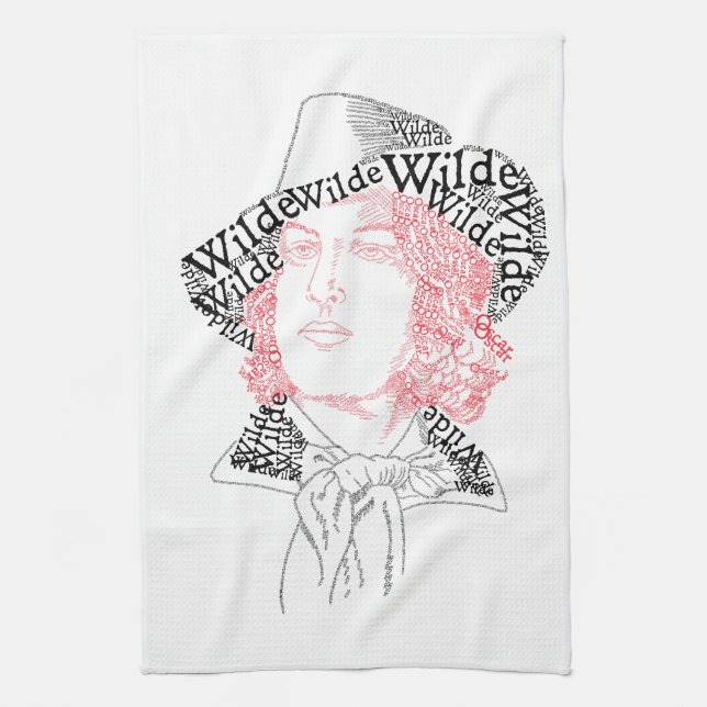 Oscar Wilde i Ord Kökshandduk (Vertikal)