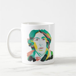 Oscar Wilde Porträtt med anpassningsbar text | Boo Kaffemugg