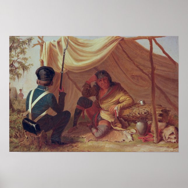 Osceola in Captivity, 1837 Poster (Framsidan)