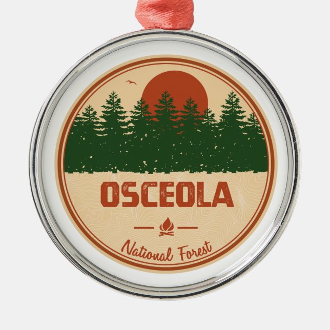 Osceola National Forest Julgransprydnad Metall (Framsidan)