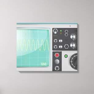 Oscilloscope Canvastryck