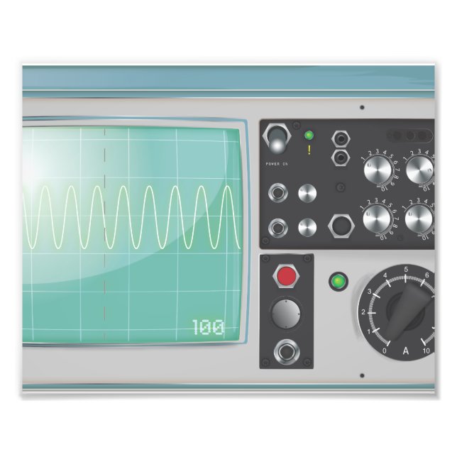 Oscilloscope Fototryck (Framsidan)