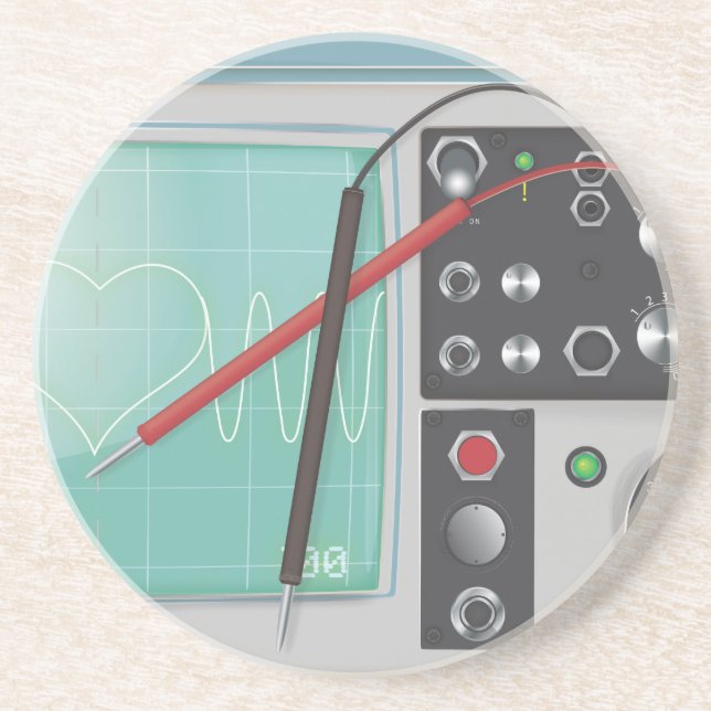 Oscilloscope Kärlek Underlägg (Framsidan)