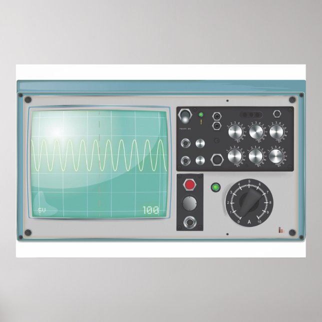 Oscilloscope Poster (Framsidan)