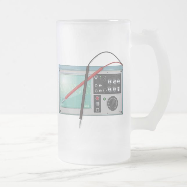 oscilloskop frostat ölglas (Höger)