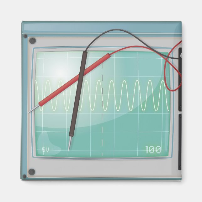Oscilloskop Magnet (Framsidan)