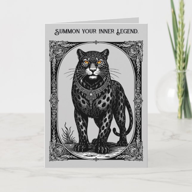 Ose Ars Goetia Demon Leopard Kort (Framsida)