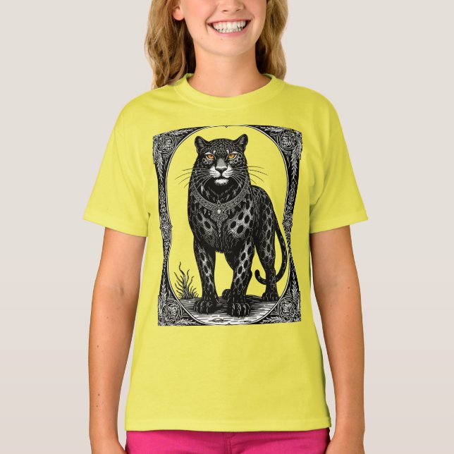 Ose Ars Goetia Demon Leopard T Shirt (Framsida)