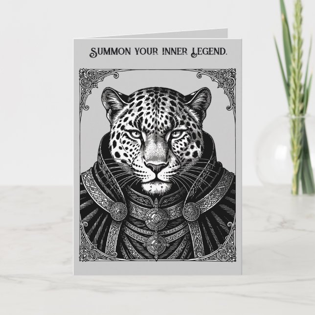 Ose Leoparden Skuggornas Kung Kort (Framsida)