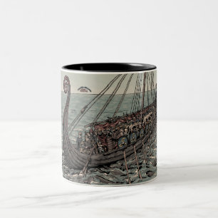 Oseberg frakt Två-Tonad mugg