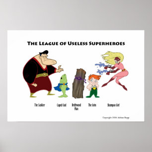 Oseless Superheroes Poster