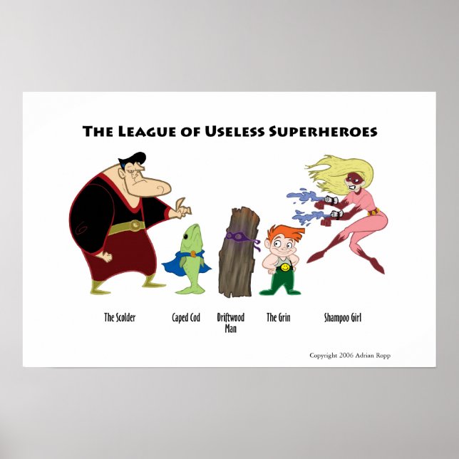 Oseless Superheroes Poster (Framsidan)