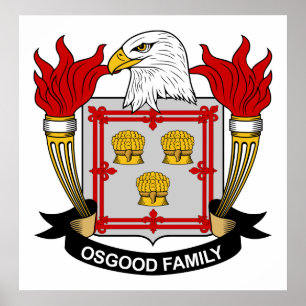 Osgood familjvapensköld poster